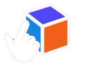 Drag to rotate the cube, tap a face to open content